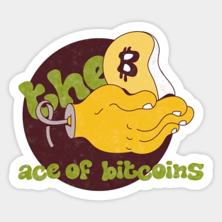 THE ACE OF BITCOINS Sticker